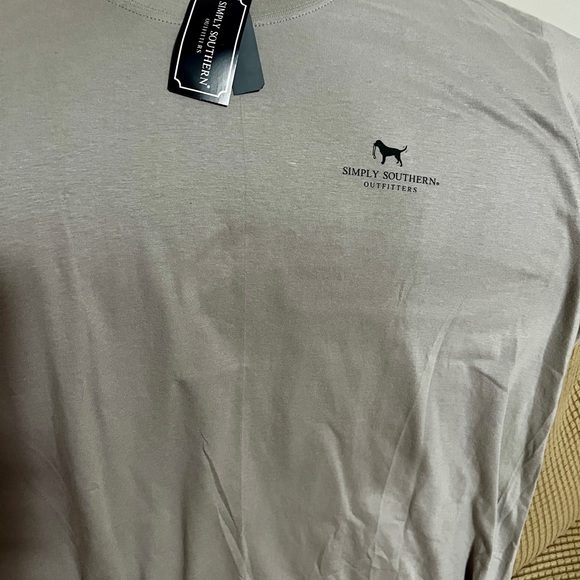 Simply Southern Tan Tee Holding a Beer wearing  a bandana - Picture 3 of 3